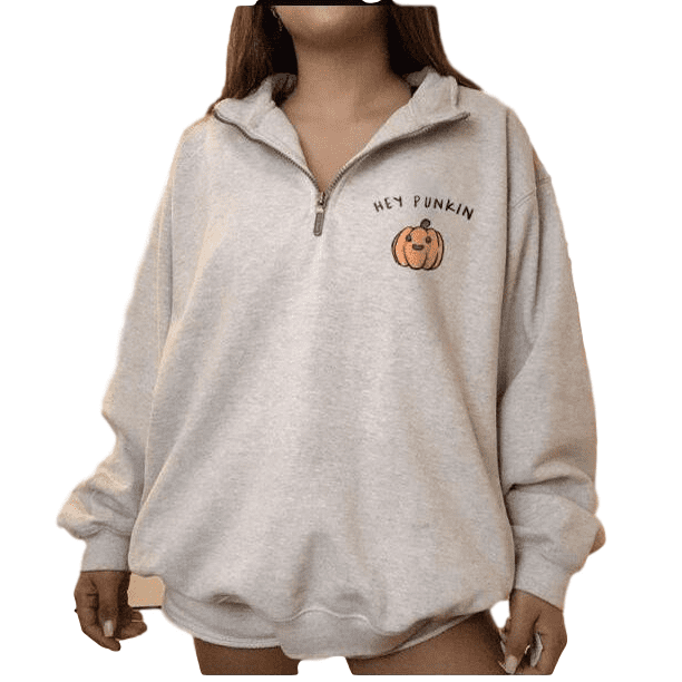 3D Pumpkin Print Hoodie Women Halloween Plus Size Convertible Sweater Sweatshirt